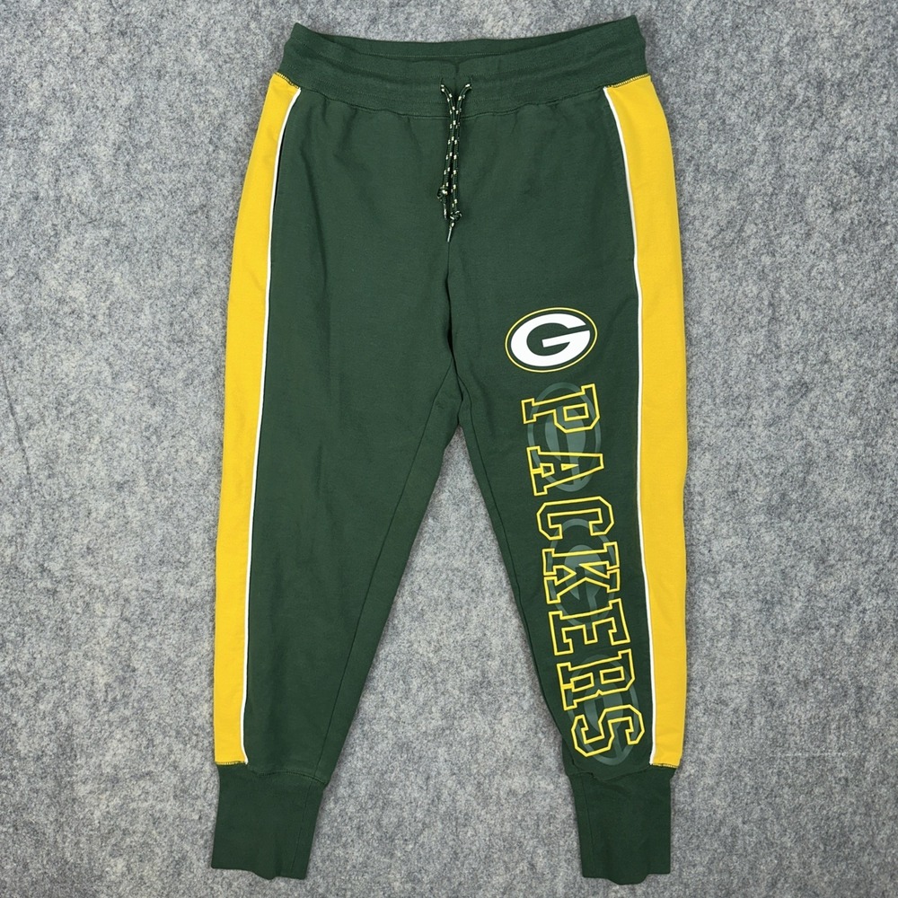 Green Bay Packers Sweatpants Mens S NFL Team Apparel New Era Football Joggers